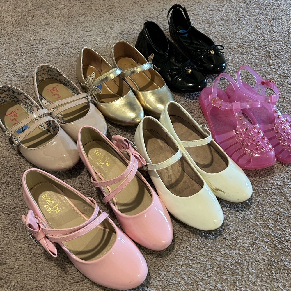 Little girls dress shoes lot